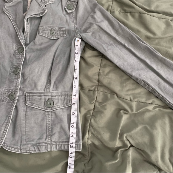 FOREST GREEN WOMENS BLAZER JACKET TEENS MINIMAL - Picture 4 of 4